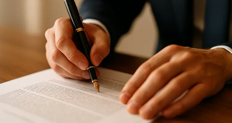 a lawyer using a pen to highlight a document from Dallas Lemon Law Attorney in Frisco, TX - Frisco TX