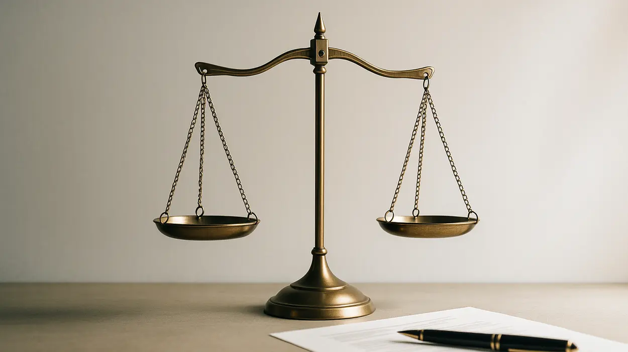 a scale of justice with some legal documents next to it from Dallas Lemon Law Attorney in Dallas, TX - hyundai lemon law