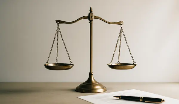 a scale of justice with some legal documents next to it from Dallas Lemon Law Attorney in Dallas, TX - legal consumer rights