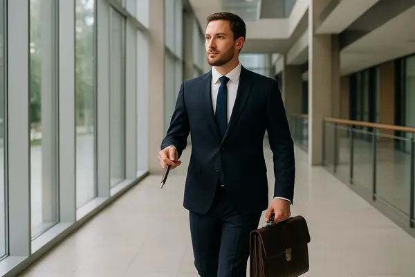 a lawyer walking in a hall with a briefcase from Dallas Lemon Law Attorney in Richardson, TX - Richardson TX a lawyer walking in a hall with a briefcase from Dallas Lemon Law Attorney in Richardson, TX - Richardson TX