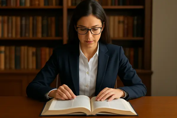 a female lawyer reading a legal book from Dallas Lemon Law Attorney in Richardson, TX - Richardson TX a female lawyer reading a legal book from Dallas Lemon Law Attorney in Richardson, TX - Richardson TX