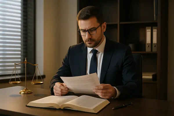 a lawyer reviewing a legal document from Dallas Lemon Law Attorney in Dallas, TX - tesla lemon law